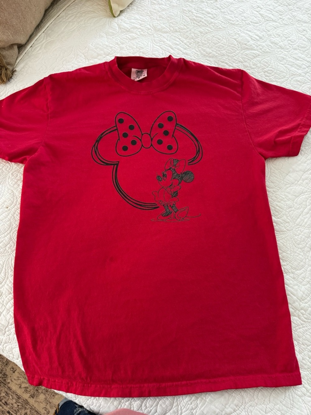 Comfort colors Minnie Mouse Red Graphic Tee - adult